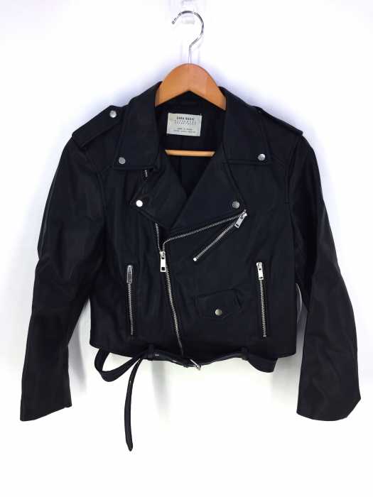 ZARA BASIC （ザラベーシック） フェイクレザーライダースジャケット レディース アウター