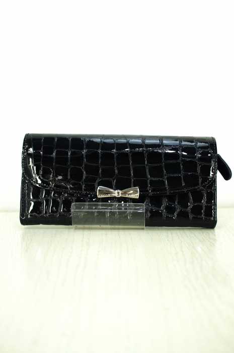 COCCO FIORE（コッコフィオーレ） レザーフロントリボンウォレット レディース 財布・ケース