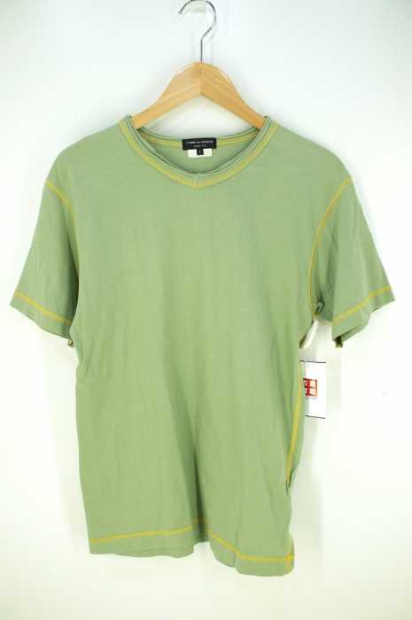 COMME des GARCONS HOMME PLUS （コムデギャルソンオムプリュス） AD2006　カットオフ加工ネック半袖Tシャツ メンズ トップス