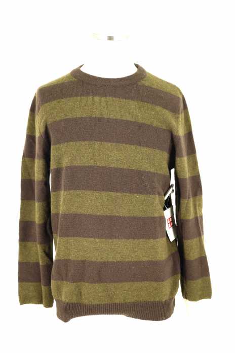 STUSSY （ステューシー） ボーダー柄　ウールニットプルオーバー メンズ トップス