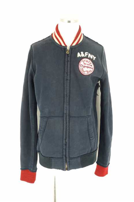 Abercrombie & Fitch （アバクロンビーアンドフィッチ） ダメージ加工ベースボールジャケット メンズ アウター