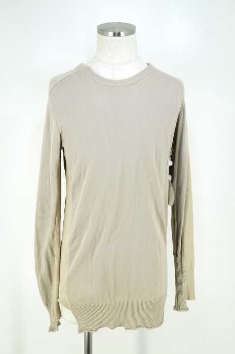 ANREALAGE （アンリアレイジ） ANSEASON シルク混切替ニット メンズ トップス