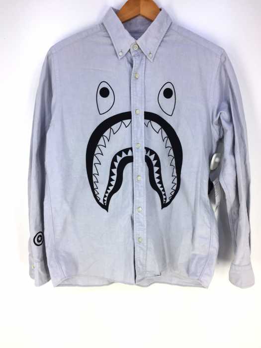 A BATHING APE （アベイシングエイプ） シャークフェイス　ボタンダウンシャツ メンズ トップス
