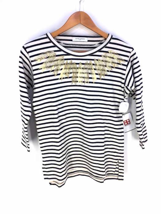 UNITED ARROWS （ユナイテッドアローズ） 襟プリントボーダーカットソー レディース トップス