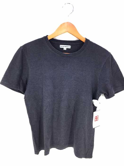EMPORIO ARMANI （エンポリオアルマーニ） バック ロゴプリント クルーネック Tシャツ メンズ トップス