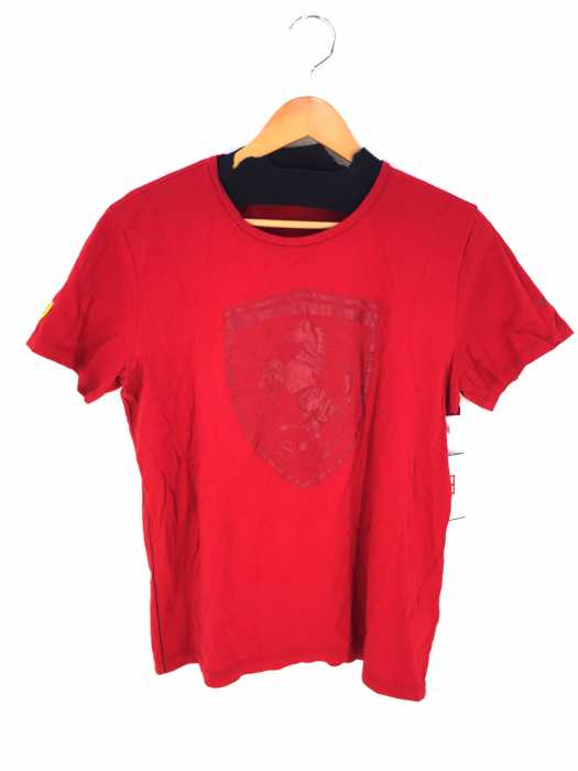 PUMA Ferrari（プーマフェラーリ） エンブレムプリントTシャツ メンズ トップス