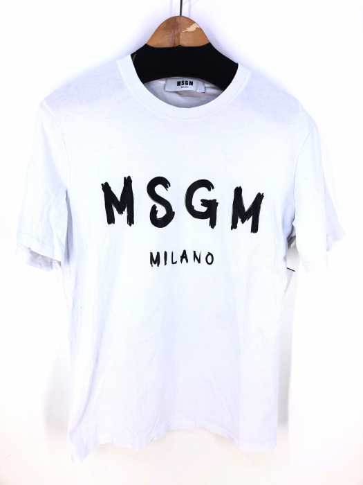 MSGM(エムエスジーエム) ロゴプリントカットソー メンズ トップス