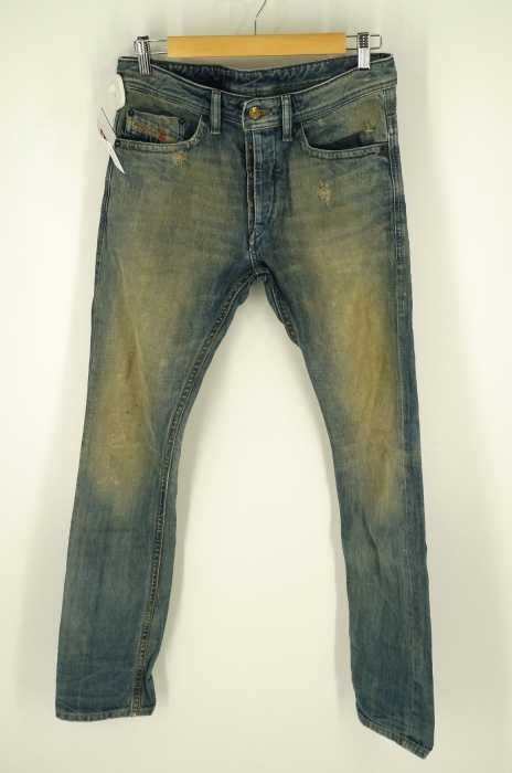 DIESEL （ディーゼル） Blue Eyecons リペア加工ボタンフライデニムパンツ メンズ パンツ