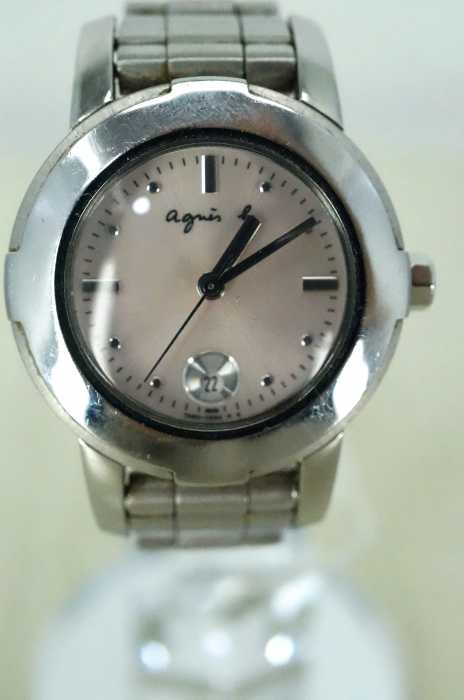 Agnes B アニエスベー クォーツ腕時計 日付 レディース ファッション雑貨 ブランド古着買取販売バズストア