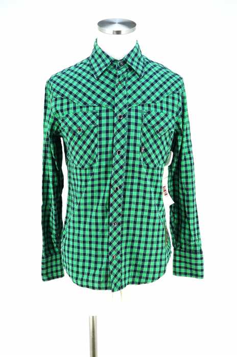G-STAR RAW （ジースターロー） チェック柄ウエスタンシャツ メンズ トップス