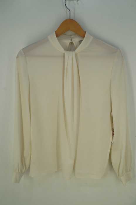 UNITED ARROWS （ユナイテッドアローズ） MADE IN JAPAN 日本製 スタンド イレギュラー タックブラウス レディース トップス