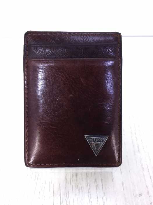 GUESS（ゲス） マグネット　レザーカードケース メンズ 財布・ケース