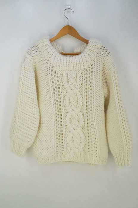 emma taylor（エマテイラー） HAND KNIT BACK RIBBON PO レディース トップス