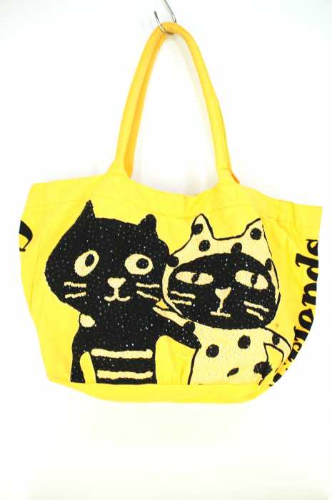 ONLY LALACUBE（オンリー ララキューブ） 猫 ラインストーン レディース バッグ