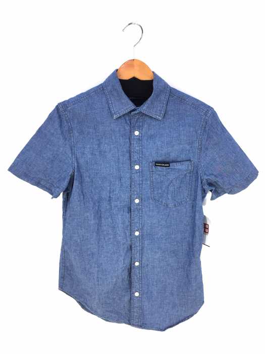 Calvin Klein Jeans（カルバンクラインジーンズ） シャンブレー ハーフスリーブ シャツ メンズ トップス