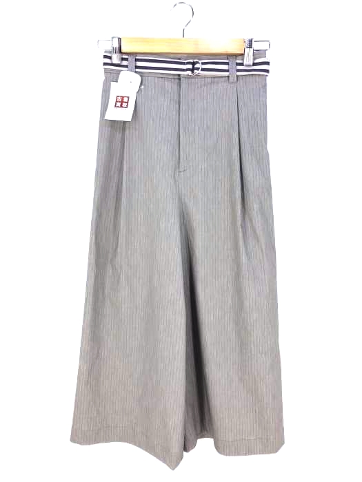 Jines（ジネス） 麻見えハイストレッチワイドパンツ レディース パンツ