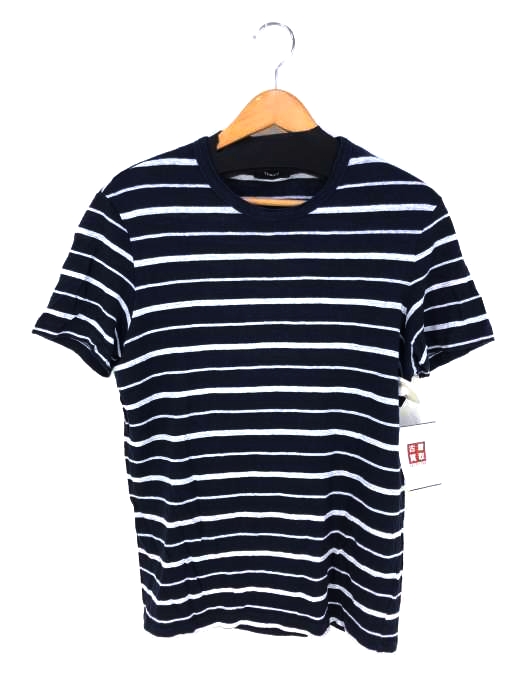 theory（セオリー） STORM LINEN STRIPE ESSENTIAL TEE メンズ トップス