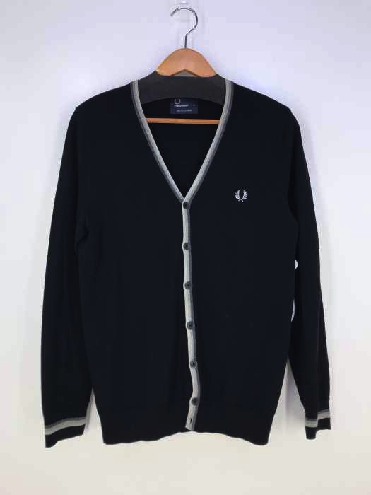 FRED PERRY（フレッドペリー） ワンポイントロゴ メリノウールカーディガン メンズ トップス