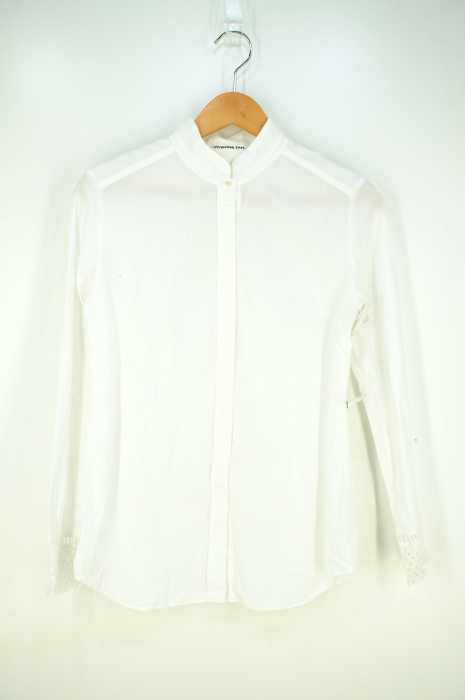 VIVIENNE TAM（ヴィヴィアンタム） バンドカラー　マオカラー レース切替 レディース トップス