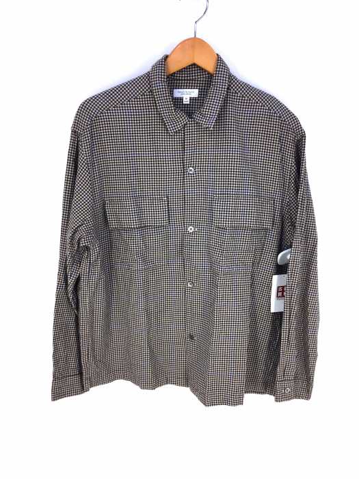 BEAUTY & YOUTH UNITED ARROWS  （ビューティーアンドユースユナイテッドアローズ） チェック 2ポケット オープンカラー シャツ メンズ トップス