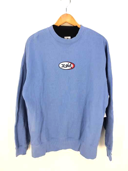 X-girl(エックスガール) JELLY OVAL LOGO SWEAT TOP レディース トップス