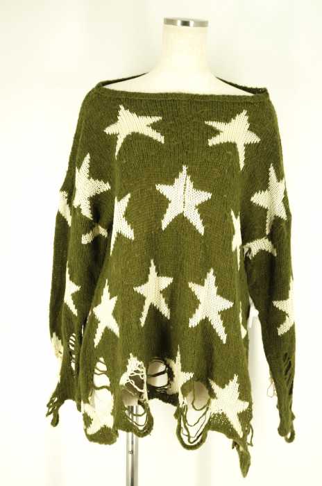 WILDFOX （ワイルドフォックス） 星柄クラッシュニットソー レディース トップス