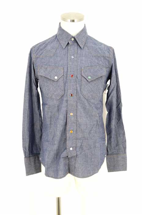 BEN THE RODEO TAILOR × Wrangler（ベンザロデオテイラー ラングラー） シャンブレーウエスタンシャツ メンズ トップス