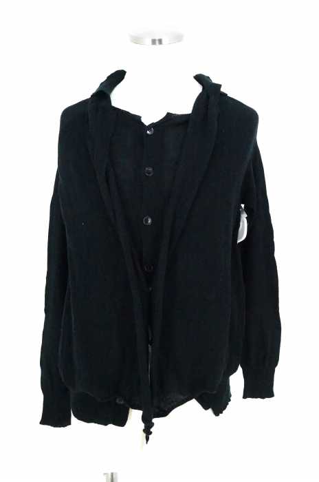 YOHJI YAMAMOTO NOIR （ヨウジヤマモトプリュスノアール） ウール混レイヤードカーディガン レディース トップス