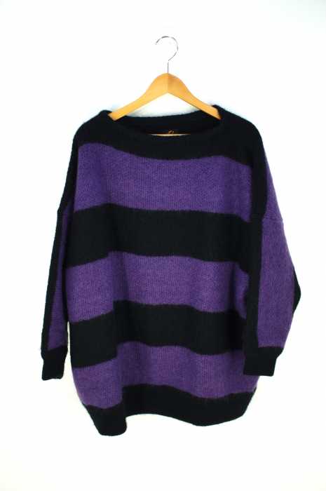 Needles （ニードルス） Mohair Boat Neck Sweater Stripe メンズ トップス