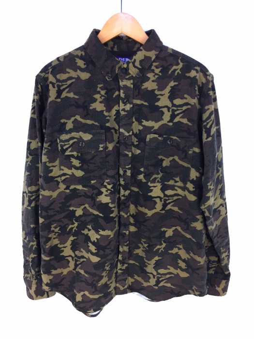 THE NORTH FACE PURPLE LABEL (ノースフェイスパープルレーベル) BD カモ柄フランネルシャツ メンズ トップス