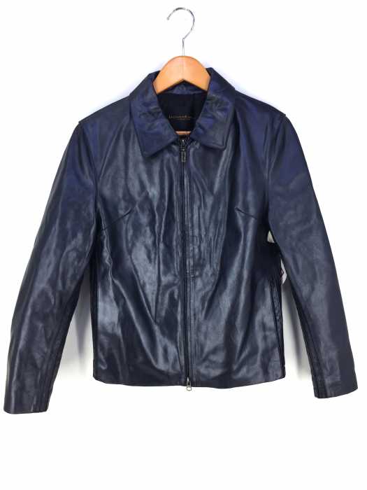 DONNA KARAN SIGNATURE（ダナキャラン） カウレザー　シングルライダース メンズ アウター