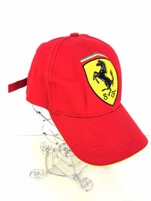 Ferrari（フェラーリ） エンブレムワッペン　6パネルキャップ メンズ 帽子