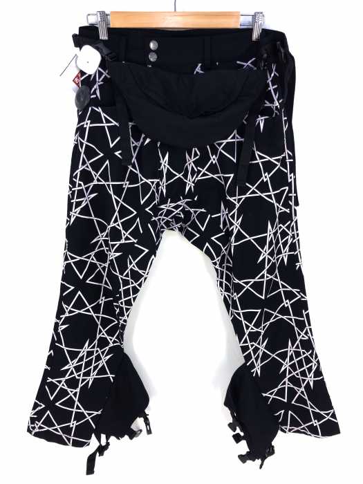 LONG CLOTHING(ロングクロージング) ジオメトリック柄 ボンテージサルエルパンツ クリップパンツ メンズ パンツ