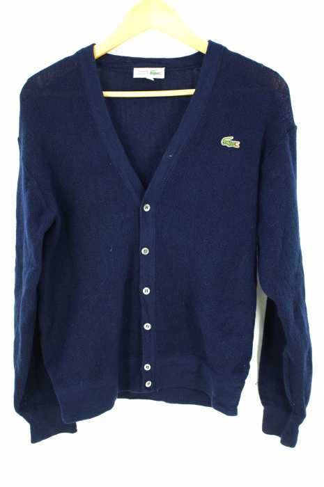 CHEMISE LACOSTE(シュミーズ ラコステ) ロゴワンポイントカーディガン メンズ トップス