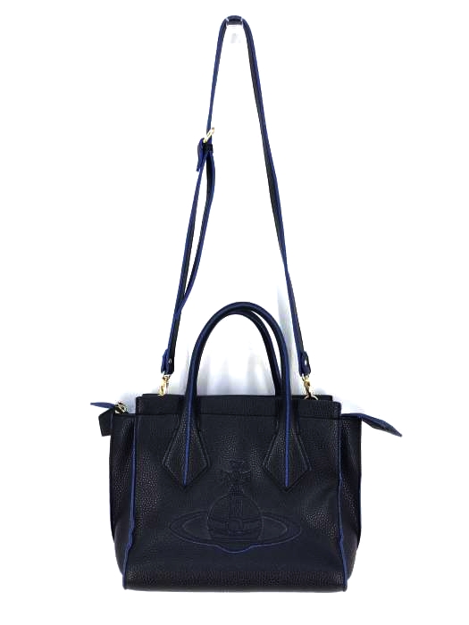 Vivienne Westwood ANGLOMANIA（ヴィヴィアンウエストウッド アングロマニア） オーブ レザー ハンド バッグ レディース バッグ