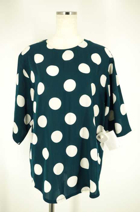 revejour シフォン地ドット柄トップス レディース トップス
