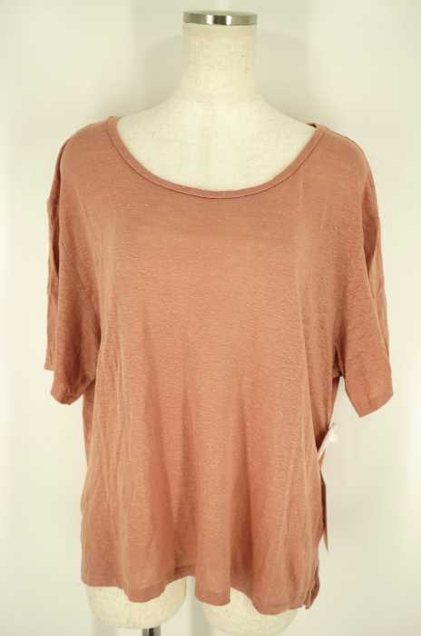 Acne （アクネ） ワイドシルエットリネンTシャツ レディース トップス