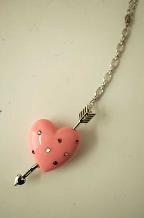 honey salon by foppish （） スパンコール装飾ハートネックレス レディース アクセサリー