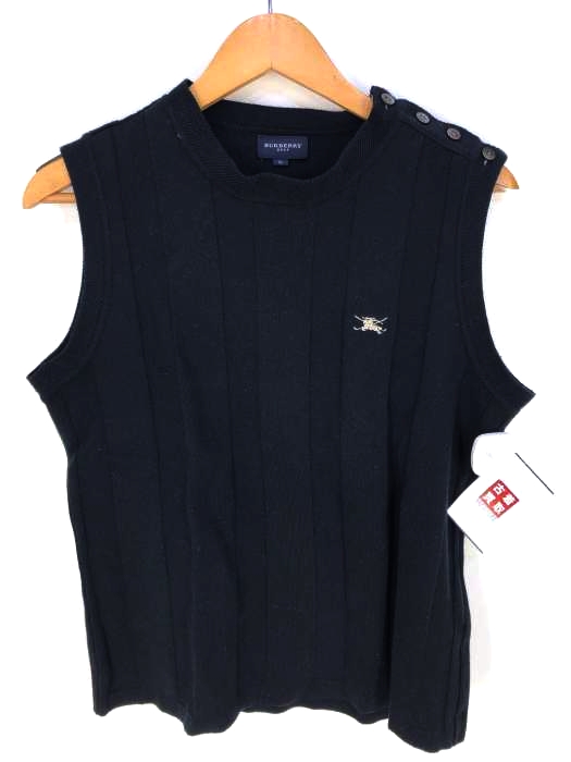 BURBERRY GOLF(バーバリーゴルフ) カシミヤ混ショルダーボタンベスト レディース トップス