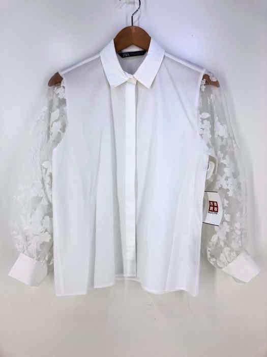 ZARA(ザラ) レース切替ブラウス レディース トップス