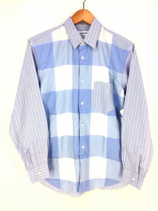 COMME des GARCONS SHIRT（コムデギャルソンシャツ） パネル切替　レギュラーカラーシャツ メンズ トップス