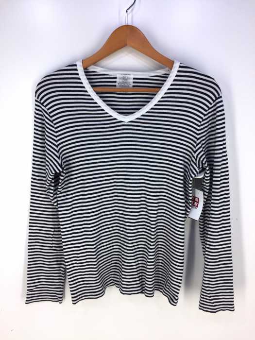 BEAUTY & YOUTH UNITED ARROWS  （ビューティーアンドユースユナイテッドアローズ） ボーダーVネックロングTシャツ メンズ トップス