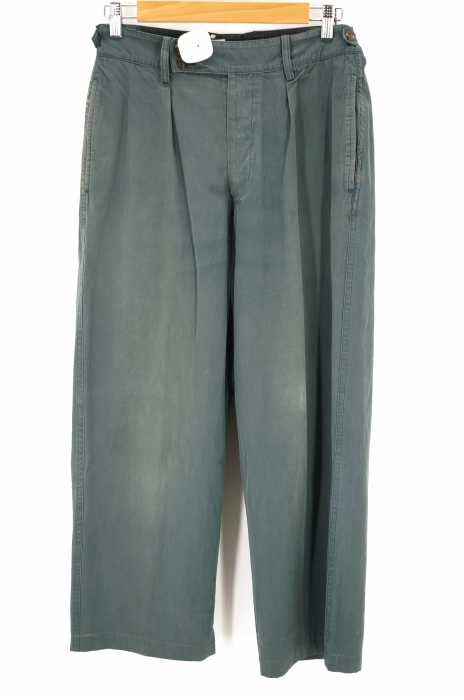 Issey Miyake イッセイミヤケ コットン ワイドタックパンツ メンズ パンツ ブランド古着買取販売バズストア