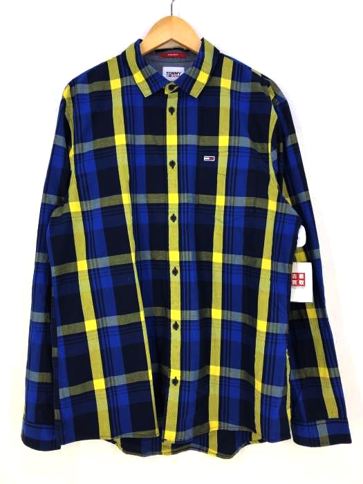 tommy jeans（トミージーンズ） Providence Blue Organic Cotton Check Shirt メンズ トップス