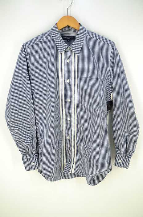 COMME des GARCONS HOMME （コムデギャルソンオム） AD2007 ギンガムチェック ライン入り 切替 メンズ トップス
