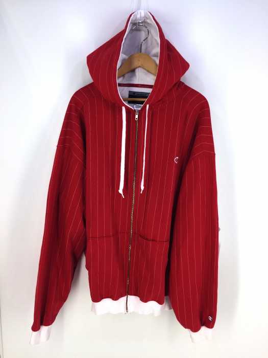 Champion （チャンピオン） ストライプ柄ジップアップパーカー　 メンズ トップス