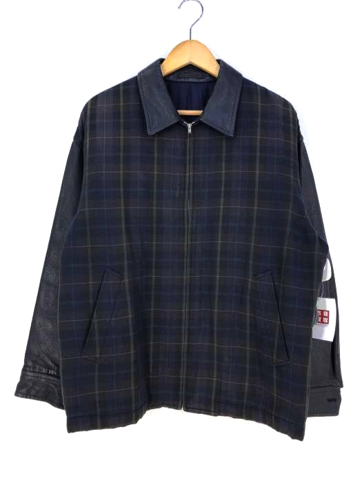COMME des GARCONS HOMME（コムデギャルソンオム） レザー切り替えブルゾンキルティング メンズ アウター