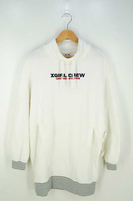 X-girl （エックスガール） STRIPED RIB SWEAT DRESS レディース ワンピース