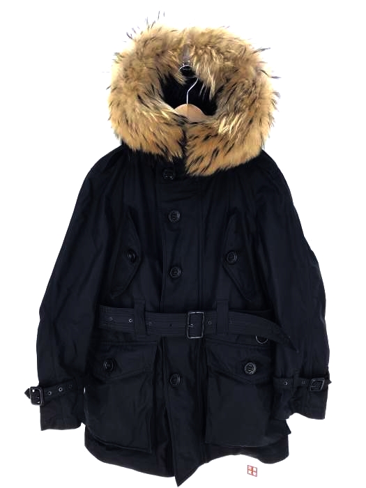 BURBERRY LONDON(バーバリーロンドン) ラクーンファー ライナー付きダウンジャケット メンズ アウター