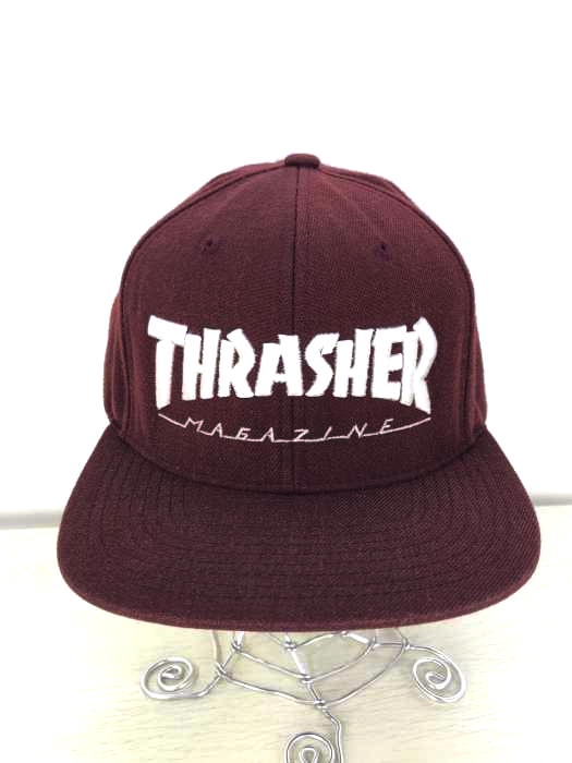 THRASHER(スラッシャー) 6パネル ブランドロゴ刺繍 メンズ 帽子